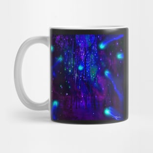 TREES MOON AND SHOOTING STARS Mug